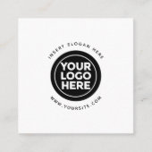 Ronde Douane Uw Logo van het Bedrijf Vierkante Visitekaartje (Voorkant)