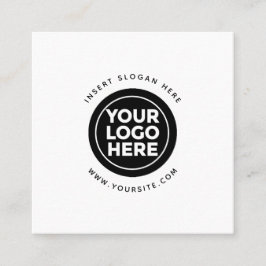 Ronde Douane Uw Logo van het Bedrijf Vierkante Visitekaartje