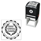 Ronde Douane Uw Logo van het Bedrijf Zelfinktende Stempel (In situ)