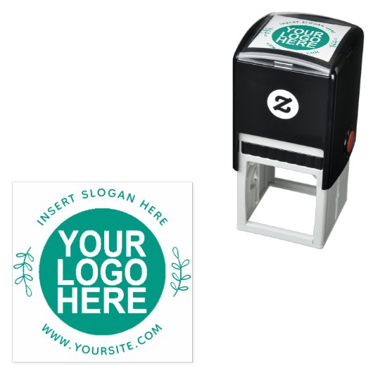 Ronde Douane Uw Logo van het Bedrijf Zelfinktende Stempel (In situ)