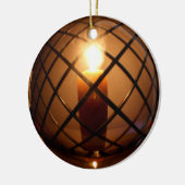 Ronde draad en Kaars Ornament (Links)