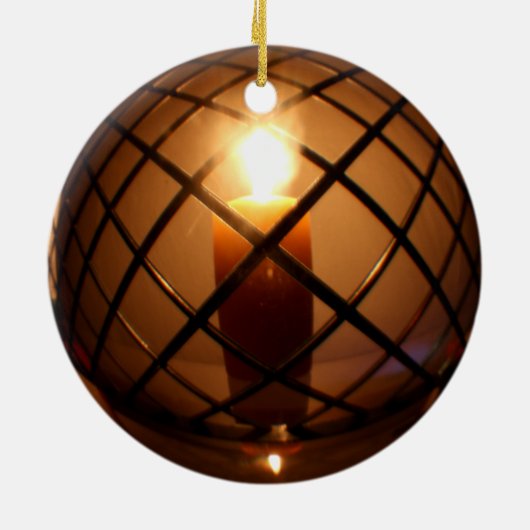 Ronde draad en Kaars Ornament (Achterkant)