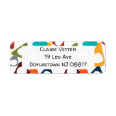 Ronde driehoeken etiket (Voorkant)