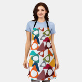 Ronde driehoeken schort (Gedragen)