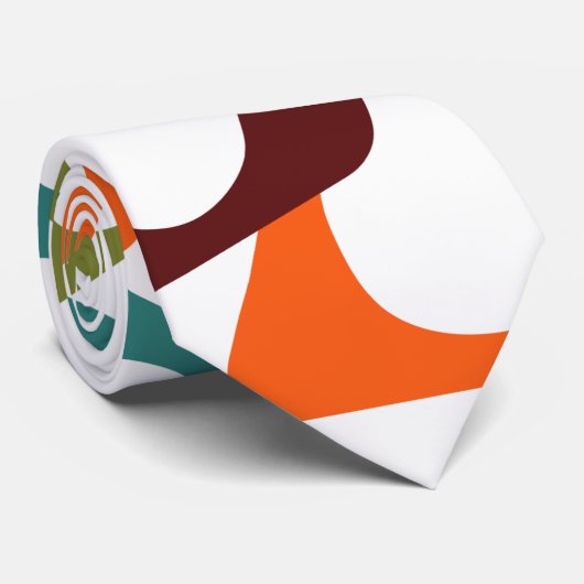 Ronde driehoeken stropdas (Opgerold)