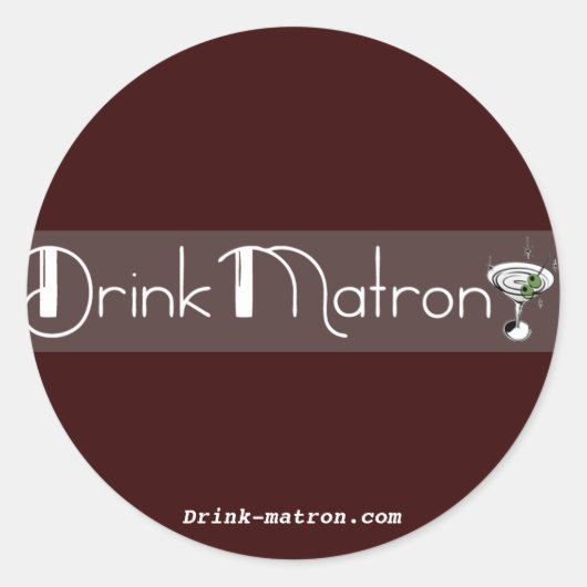 Ronde Drink Matron Stickers (Voorkant)