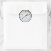 Ronde drukmeter wijzerplaat Stickers (Tas)