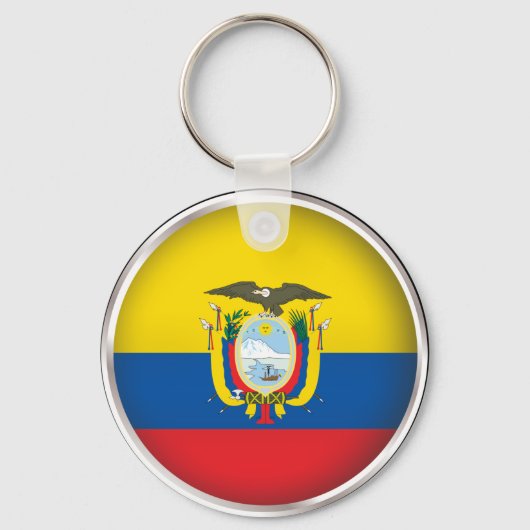Ronde Ecuador Sleutelhanger (Voorkant)
