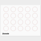 RONDE EFFE STICKER MET RAND - Groet Labels (Vel)