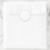 RONDE EFFE STICKER MET RAND - Groet Labels (Tas)