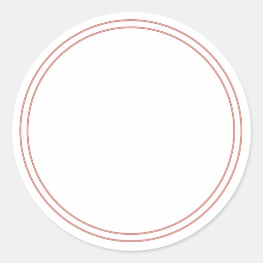 RONDE EFFE STICKER MET RAND - Groet Labels (Voorkant)