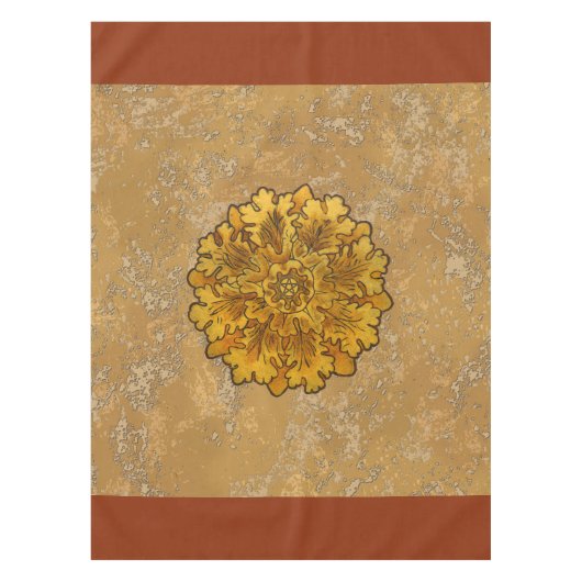 Ronde eik laat cluster tafelkleed (Voorkant)