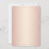 Ronde Elegant Blush Bridal Shower Invitations Kaart (Achterkant)