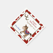 Ronde Em Up Westerne Horse Napkins Servetten (Hoek)