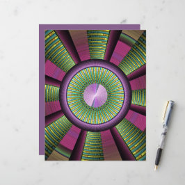 Ronde en kleurrijke moderne, decoratieve fractale 