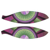 Ronde en kleurrijke moderne, decoratieve fractale  basketbal (Panelen)