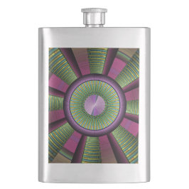 Ronde en kleurrijke moderne, decoratieve fractale  flacon