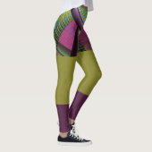 Ronde en kleurrijke moderne, decoratieve fractale  leggings (Rechts)