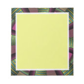 Ronde en kleurrijke moderne, decoratieve fractale  notitieblok (Voorkant)