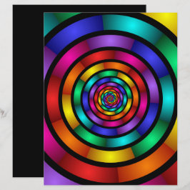 Ronde en Psychedelic Colorful Modern Fractal Art