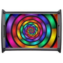 Ronde en Psychedelic Colorful Modern Fractal Art