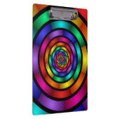 Ronde en Psychedelic Colorful Modern Fractal Art Klembord (Rechts)