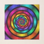 Ronde en Psychedelic Colorful Modern Fractal Art Sjaal<br><div class="desc">Een hypnotiserende kunst,  vol met lichtgevende kleuren. Ontwerp voor uw sjaal en meer.</div>