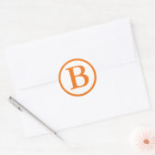 Ronde Envelop Afdichtingen met Monogram - Medium S Ronde Sticker (Envelop)