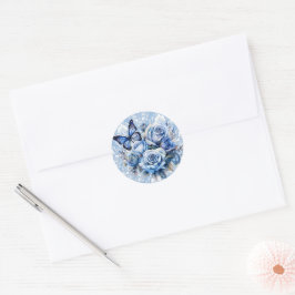 Ronde enveloppe sticker zegel
