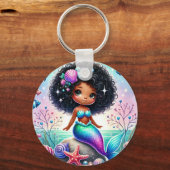 Ronde Esme Mermazing Zeemeermin sleutelhanger (Achterkant)