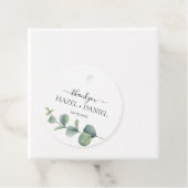 Ronde Eucalyptus groen bruiloft gunst Dank u Bedankjes Labels (In situ)