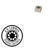 Ronde Ex Libris-cirkels Rubberstempel (Gestempeld)