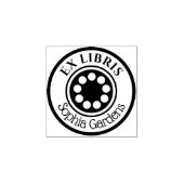 Ronde Ex Libris-cirkels Rubberstempel (Afrduk)