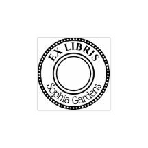 Ronde Ex Libris Decoratieve rand