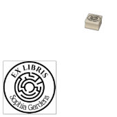 Ronde Ex Libris Doolhof 02 Rubberstempel (Gestempeld)