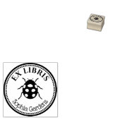 Ronde Ex Libris - Ladybird Rubberstempel (Gestempeld)