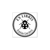 Ronde Ex Libris - Ladybird Rubberstempel (Afrduk)