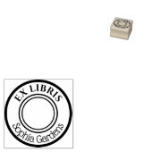Ronde Ex Libris Rubberstempel (Gestempeld)