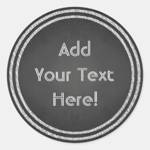  ronde Faux-tekentetekens voor kleurenbordontwerp Sticker