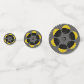 Ronde filmhaspel confetti (Achterkanten)