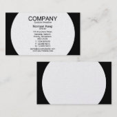Ronde flatpanel - Wit met zwart (Gold Kaart) Visitekaartje (Voorkant / Achterkant)