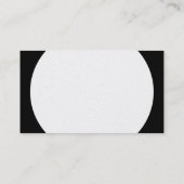 Ronde flatpanel - Wit met zwart (Gold Kaart) Visitekaartje (Achterkant)