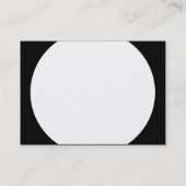 Ronde flatpanel - Wit met zwart (Gold Kaart) Visitekaartje (Achterkant)