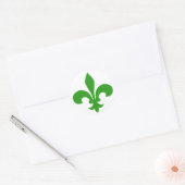 Ronde Fleur de Lis Stickers GROEN (Envelop)