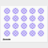 Ronde Fleur de Lis Stickers PAARSE (Vel)