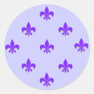 Ronde Fleur de Lis Stickers PAARSE