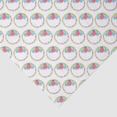 Ronde Floral, gevierd op bruiloft Tissuepapier (Detail)