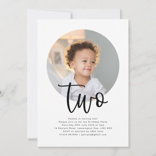 Ronde foto 2 uitnodiging van de dag (Voorkant)