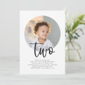 Ronde foto 2 uitnodiging van de dag (Staand voorkant)