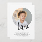 Ronde foto 2 uitnodiging van de dag (Voorkant / Achterkant)